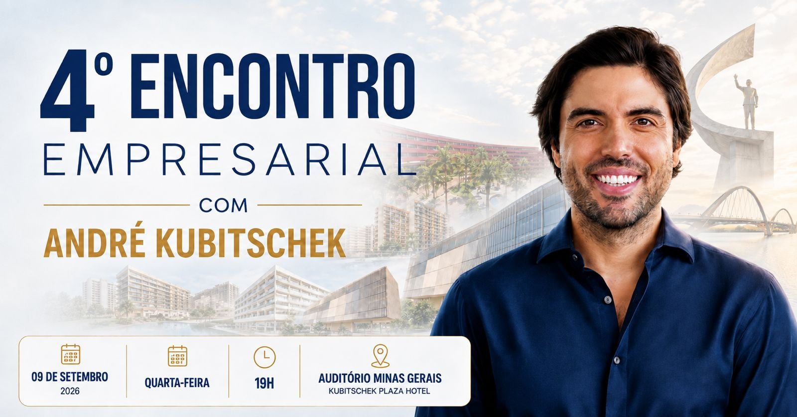 4º Encontro Empresarial com André Kubitschek reúne lideranças para discutir negócios e o futuro de Brasília