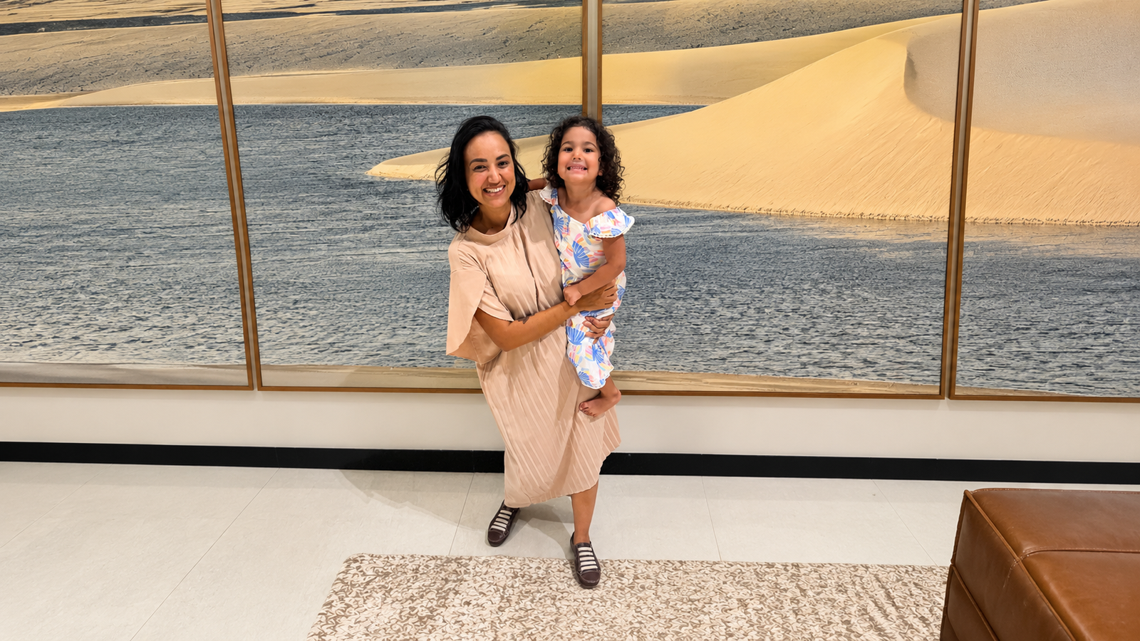 Paula Freitas com a filha Sarah